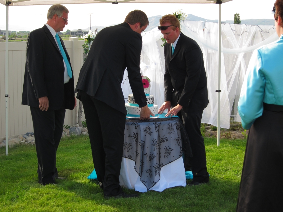 Wedding - Placing the Cake